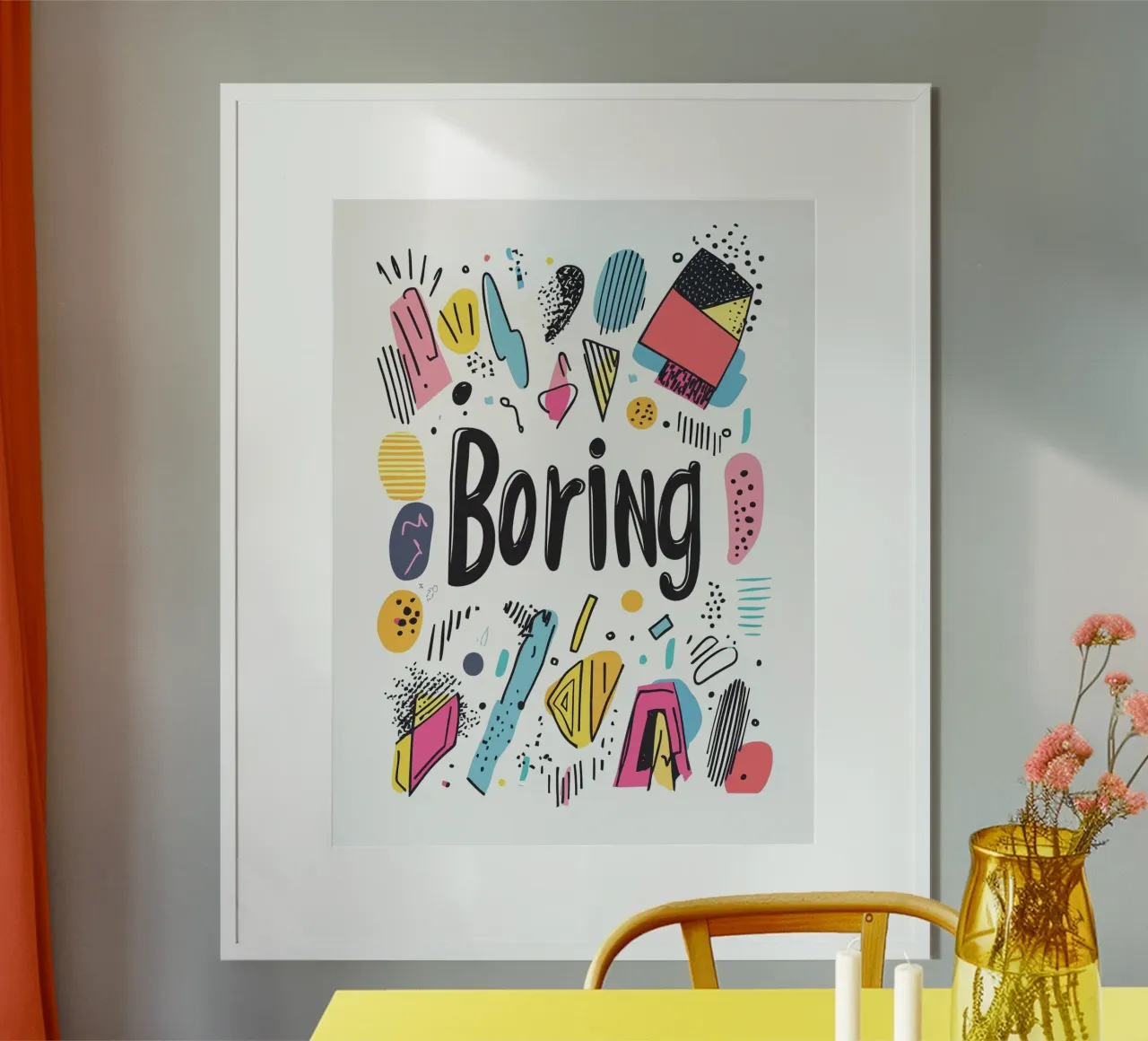 Boring poster da Art Typo Essentiel