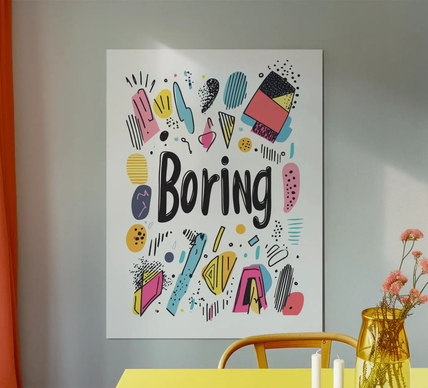 Boring poster de Art Typo Essentiel