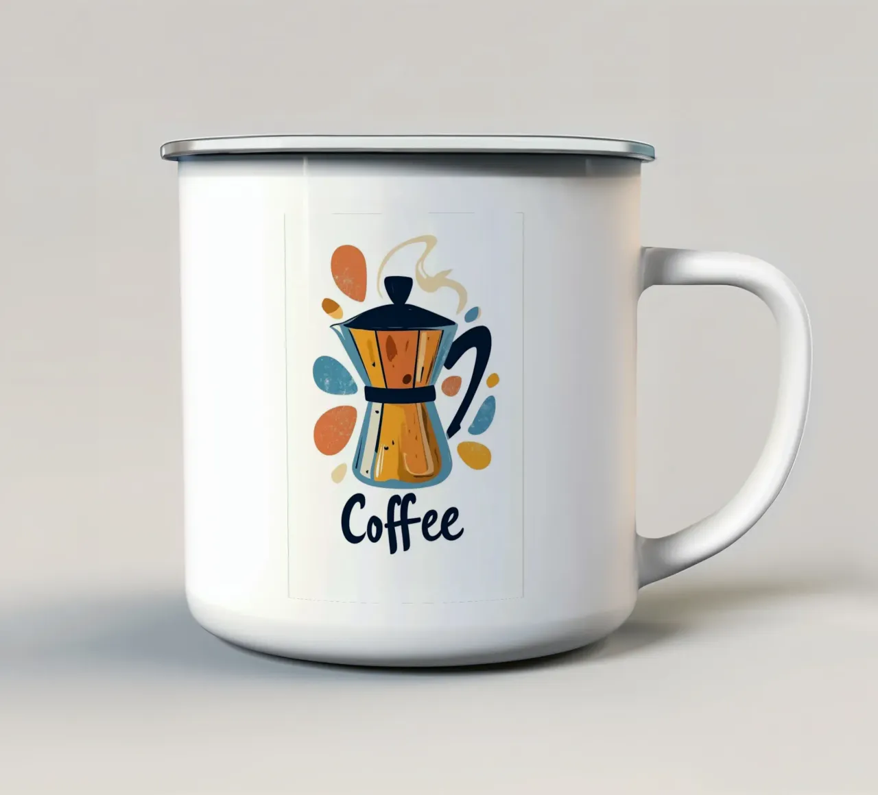 Coffee tazza in smalto da Art Typo Essentiel