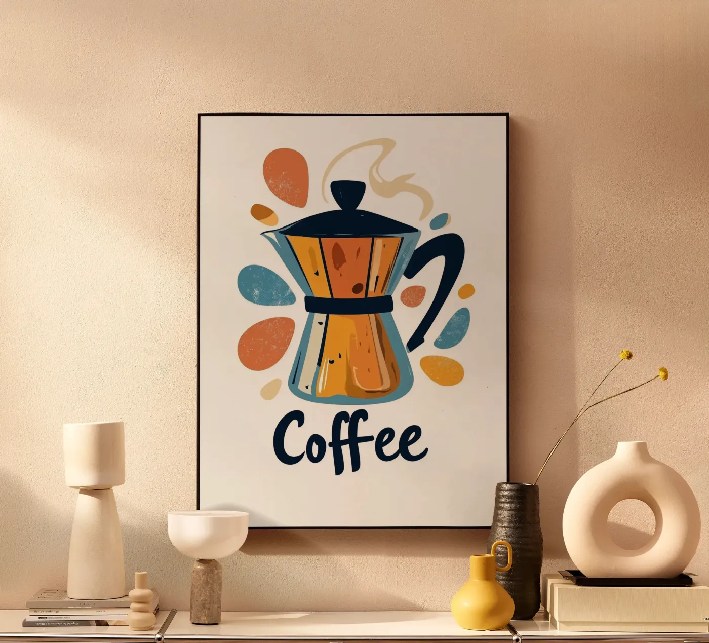 Coffee acryl van Art Typo Essentiel