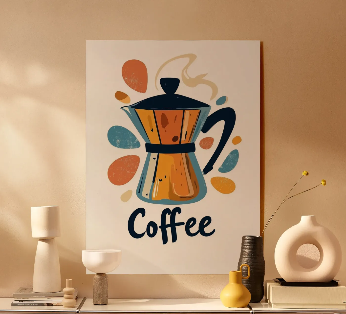 Coffee acryl van Art Typo Essentiel