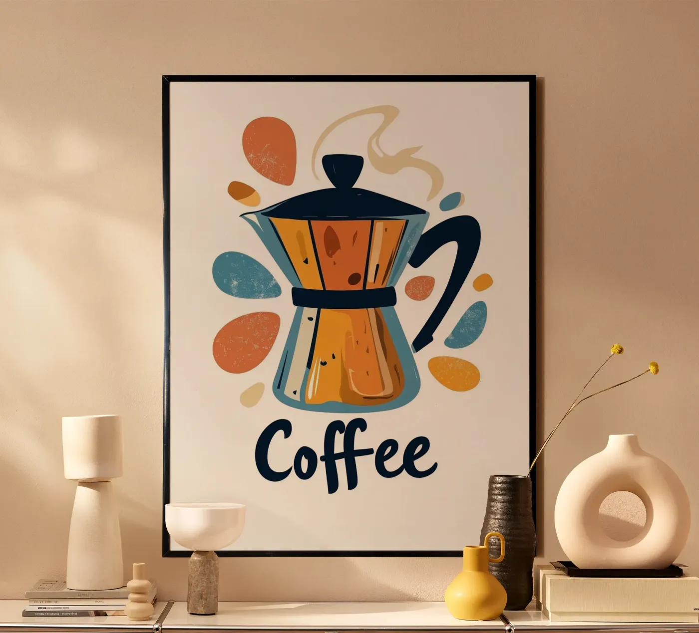 Coffee Poster von Art Typo Essentiel