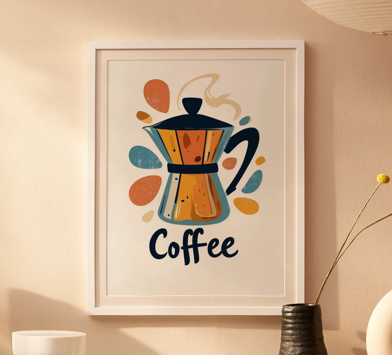 Coffee poster van Art Typo Essentiel