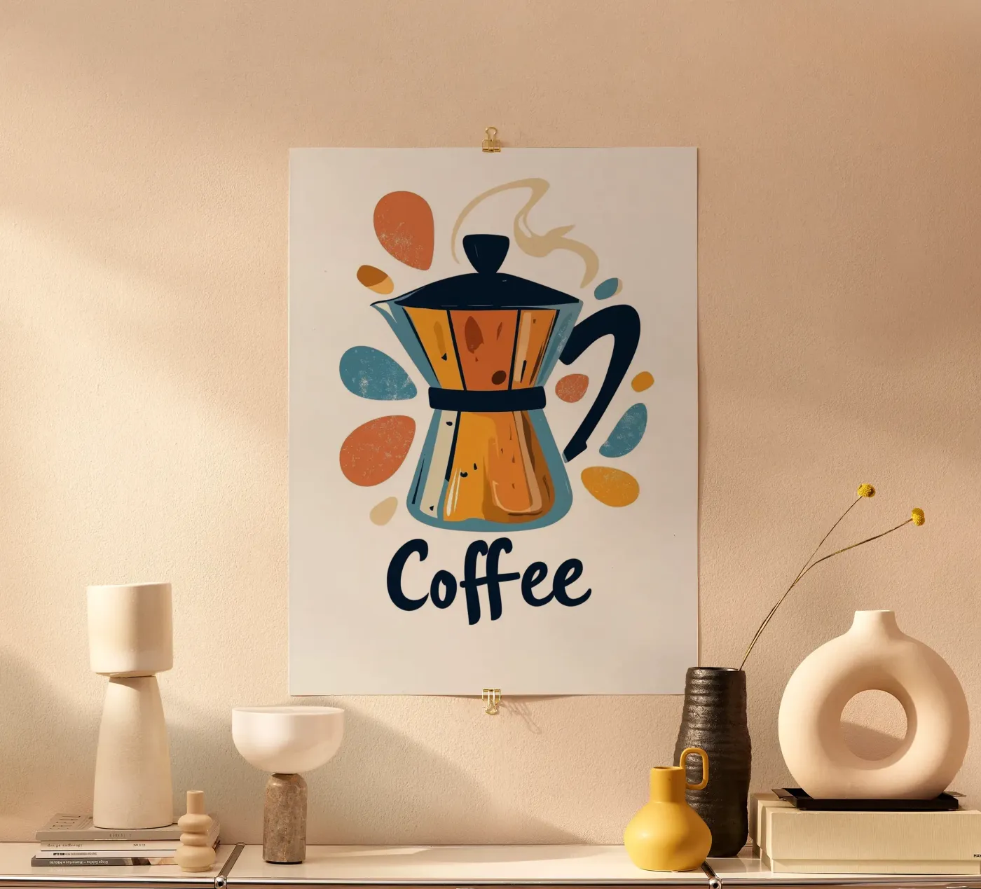 Coffee Poster von Art Typo Essentiel