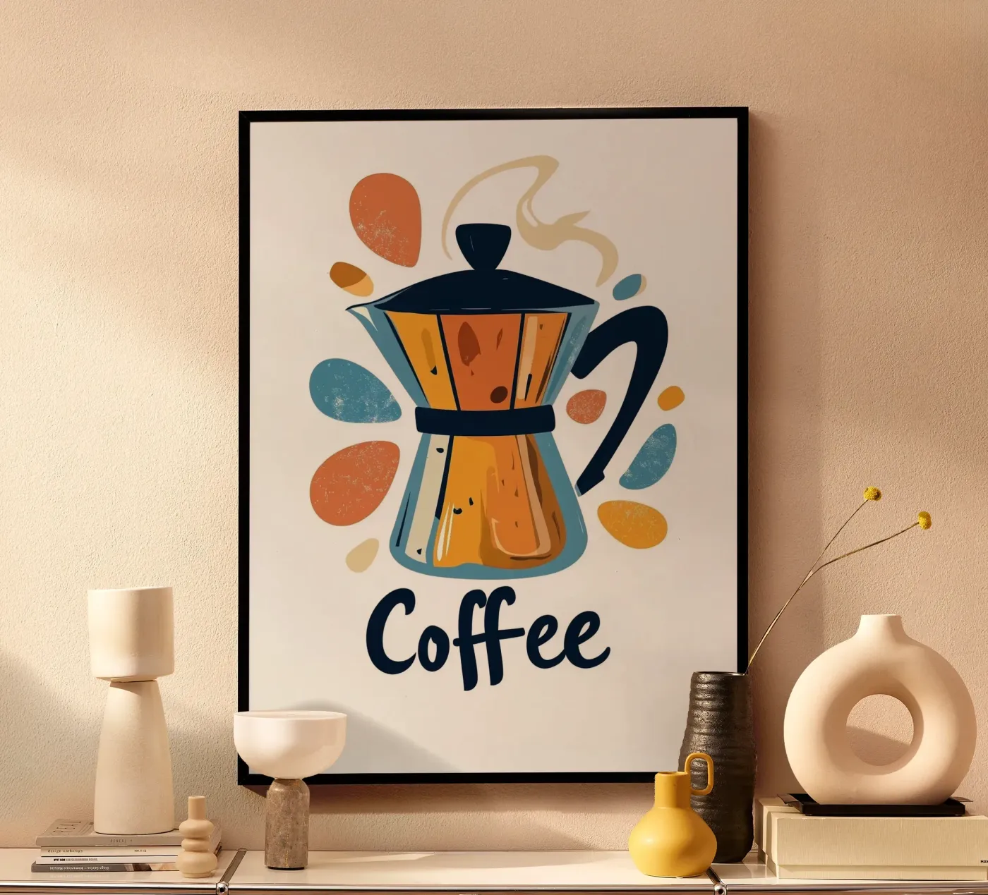 Coffee Poster von Art Typo Essentiel
