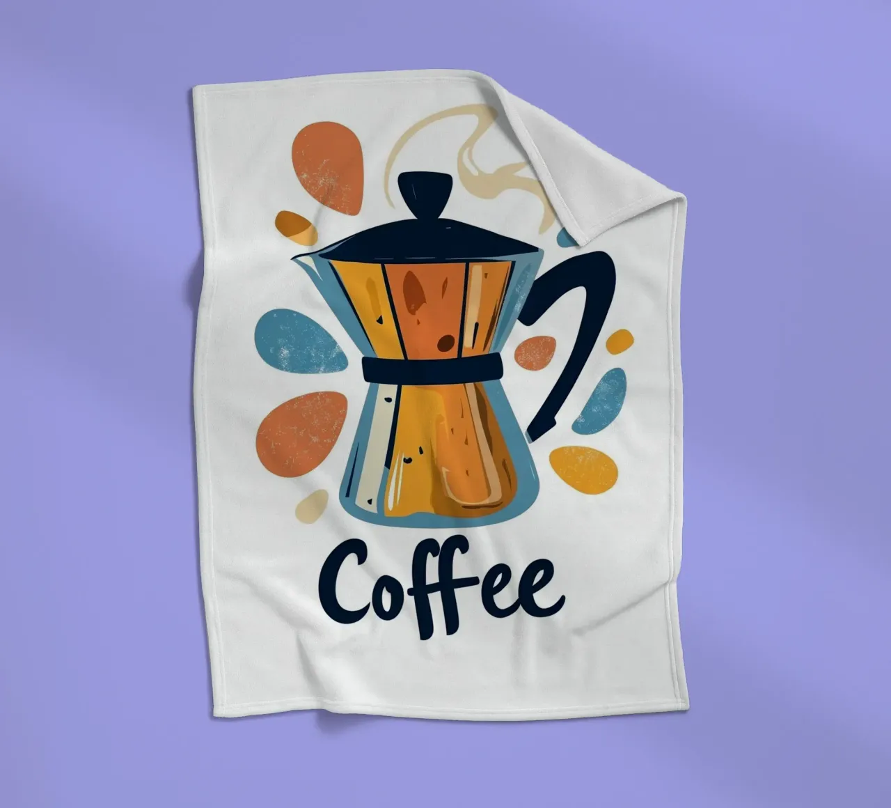 Coffee fleecedeken van Art Typo Essentiel