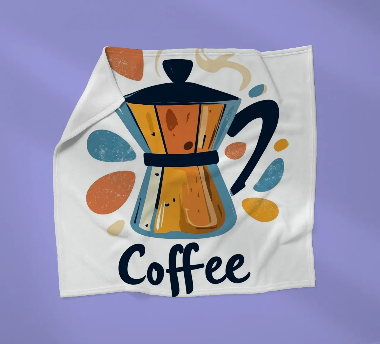 Coffee fleecedeken van Art Typo Essentiel