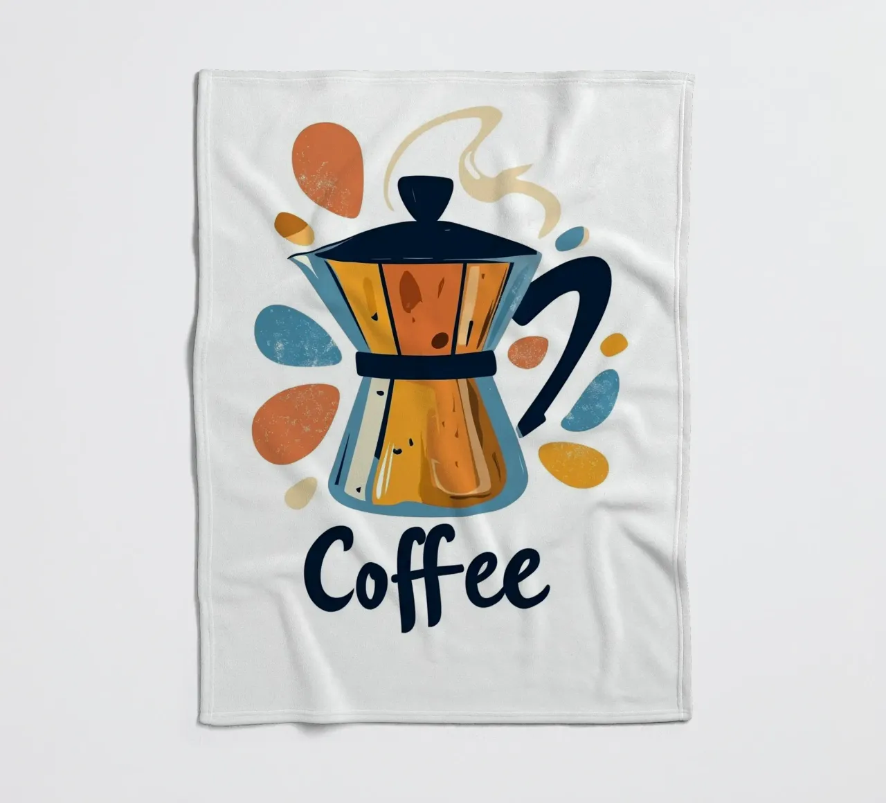Coffee fleecedeken van Art Typo Essentiel