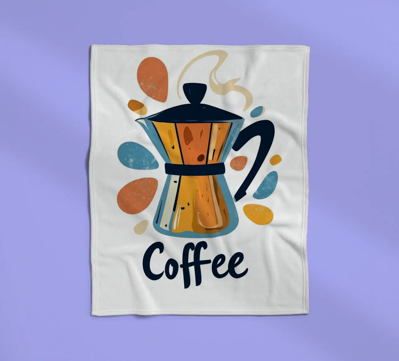 Coffee fleecedeken van Art Typo Essentiel