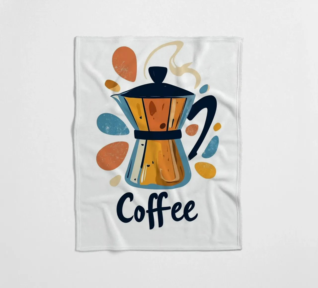 Coffee fleecedeken van Art Typo Essentiel