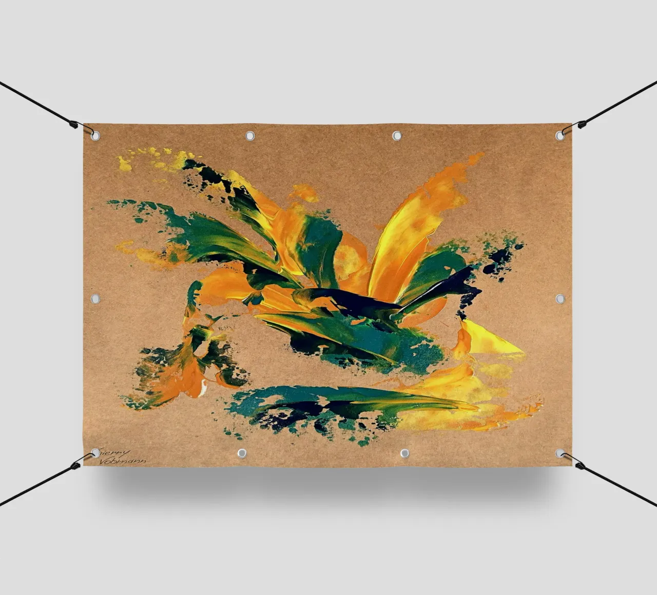 NATURAL STYLE 16 telo in pvc da Thierry Vobmann Abstract painting