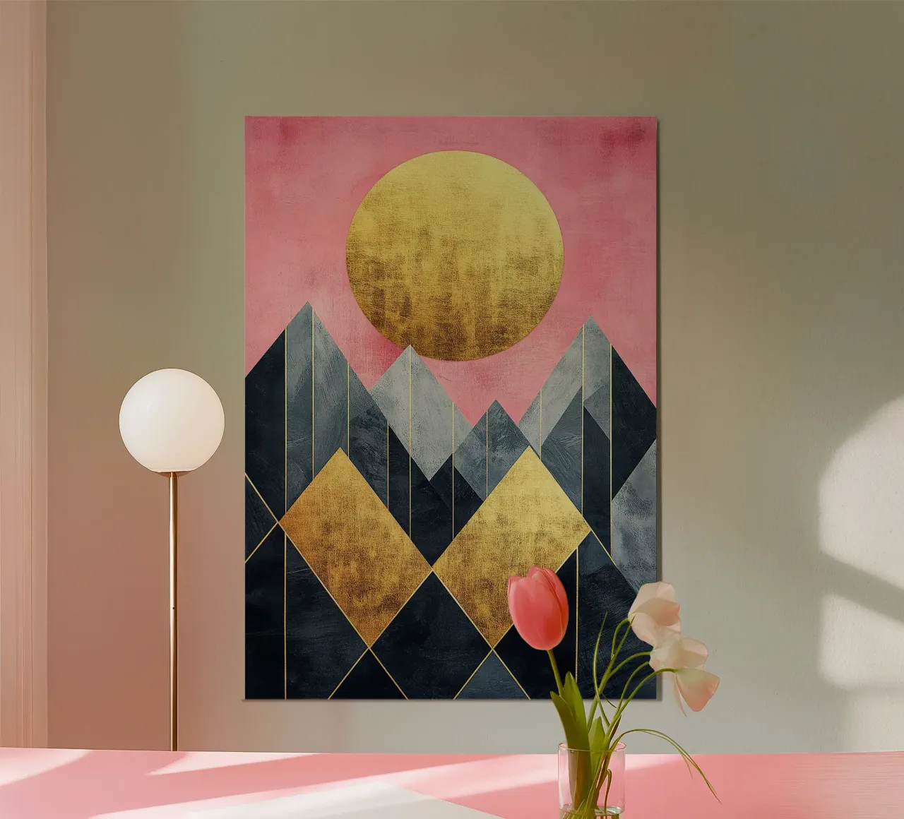 Shining Mountain Path alluminio dibond da Niklas