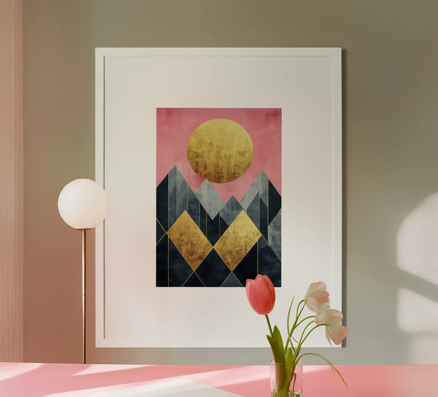 Shining Mountain Path poster van Niklas