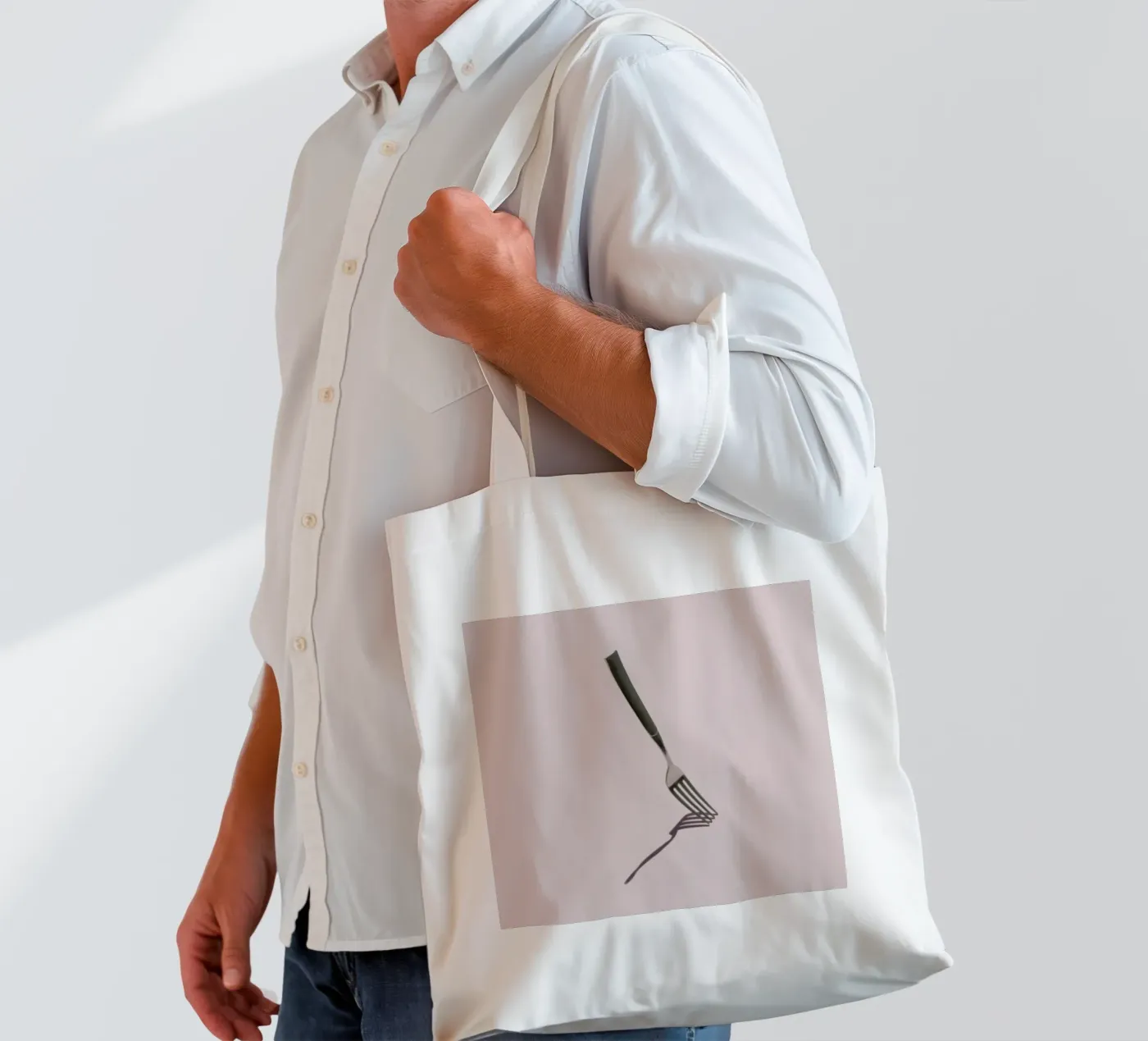 Fork tote bag by George Griefy