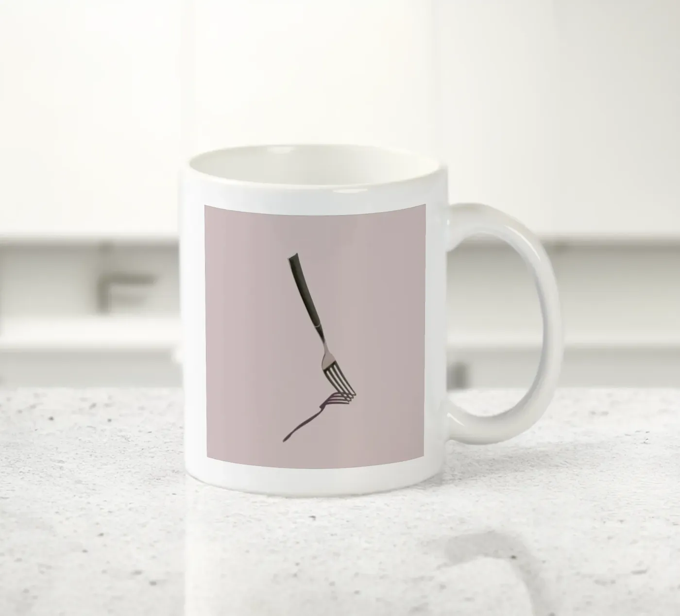 Fork ceramic mug by George Griefy