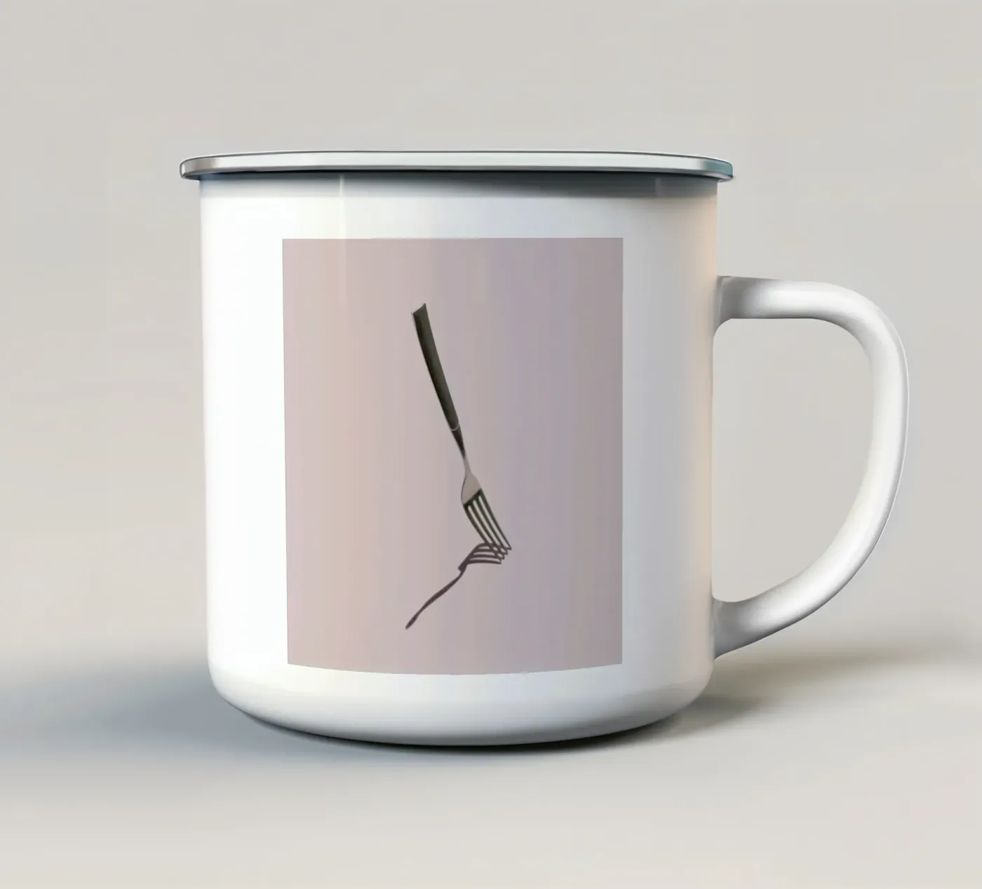 Fork enamel mug by George Griefy
