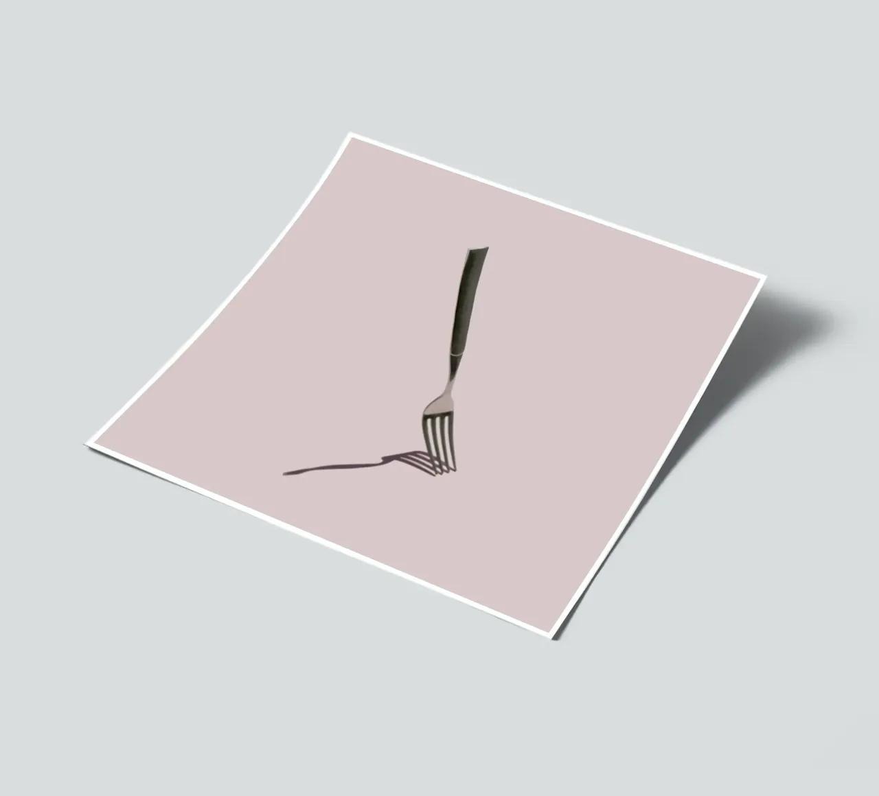 Fork stickervel van George Griefy