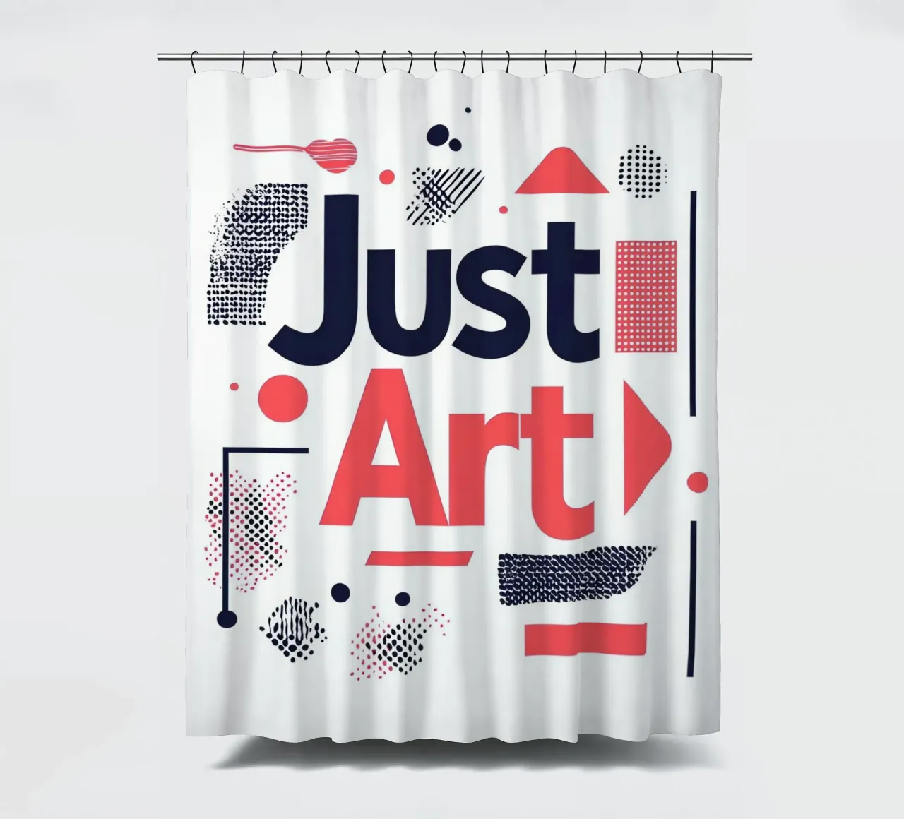 Just Art shower curtain by Art Typo Essentiel