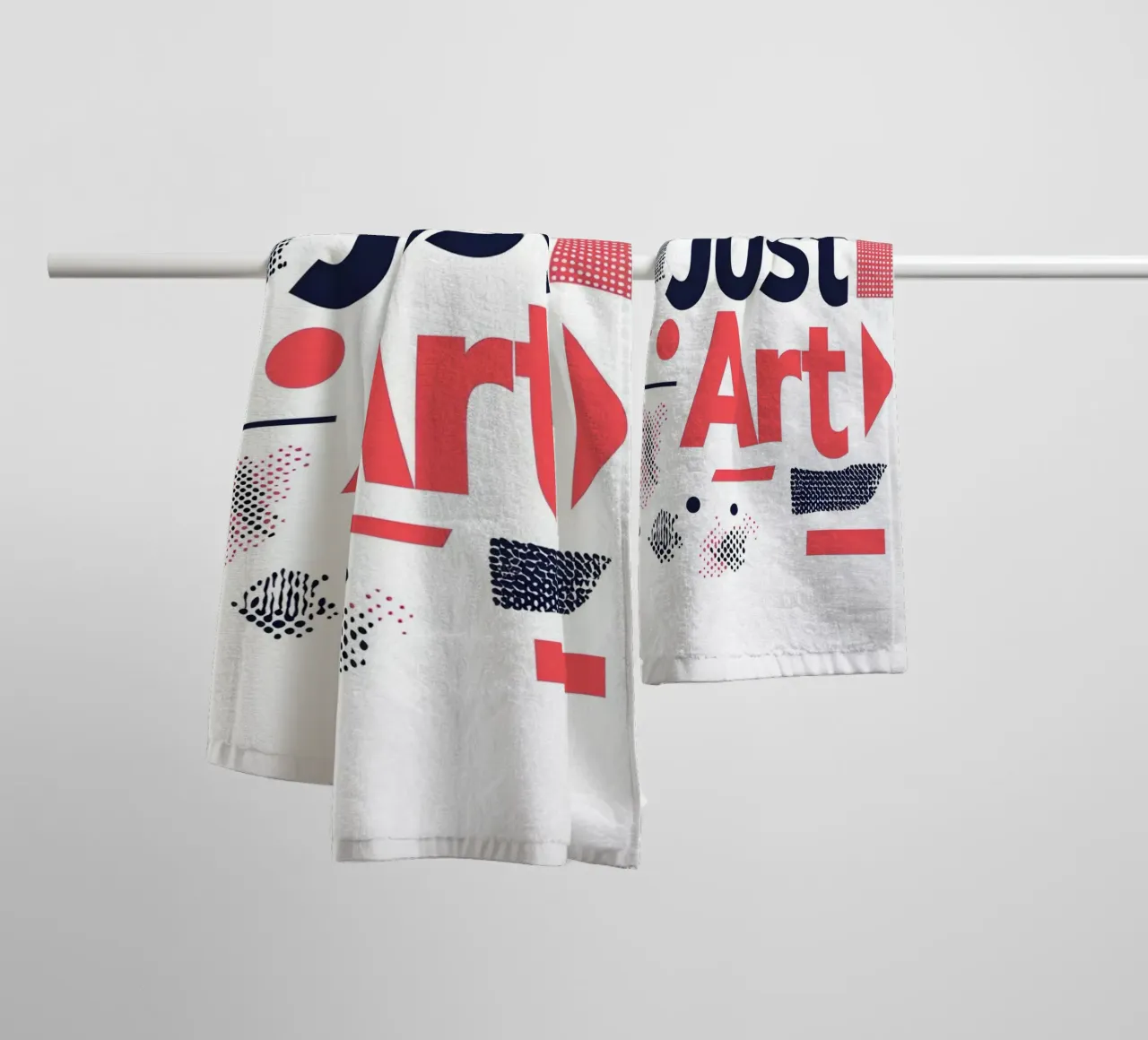 Just Art asciugamano da bagno da Art Typo Essentiel