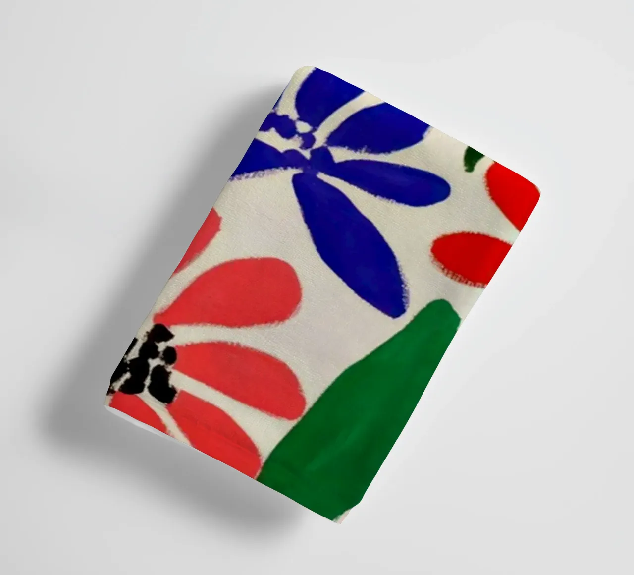 Matisse-inspirierter Blumengarten mit kräftigen Formen und Farben Handtuch von Modern Muse