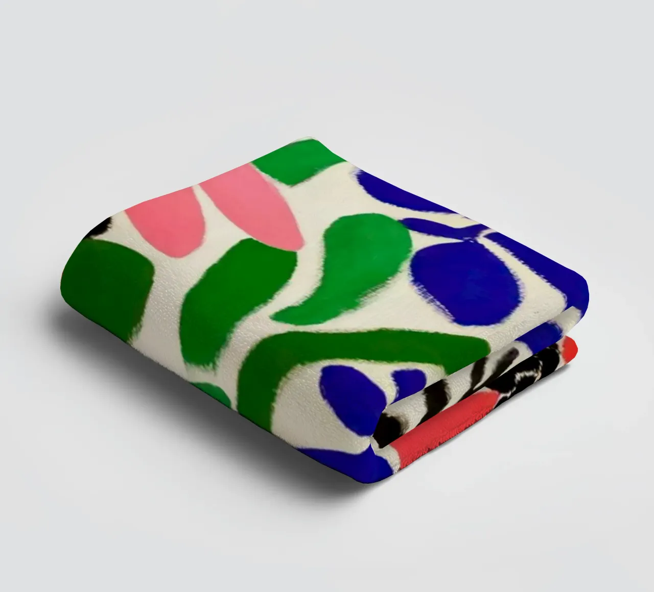 Matisse-inspirierter Blumengarten mit kräftigen Formen und Farben Handtuch von Modern Muse