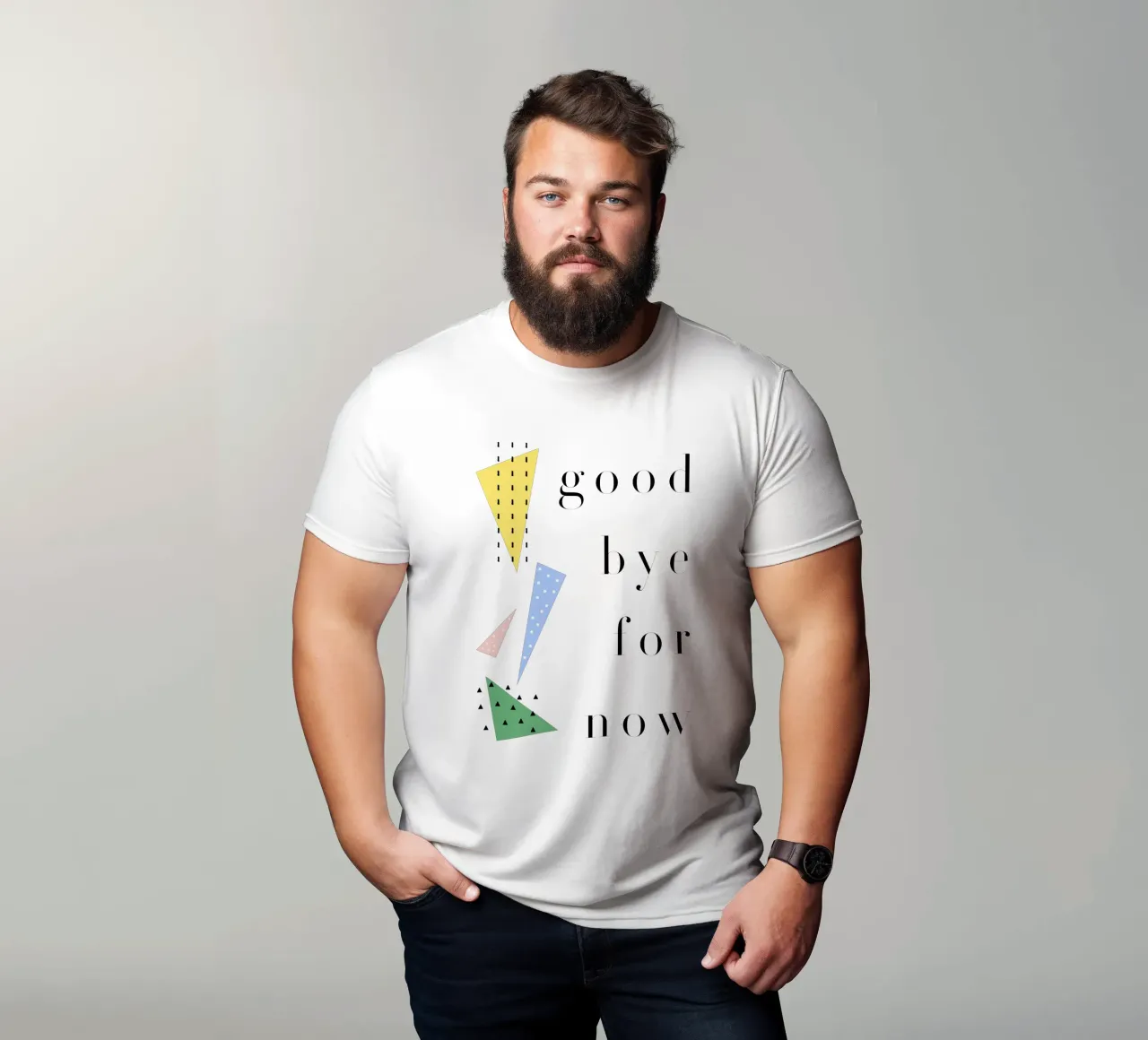 good bye for now t-shirt da natural neutral