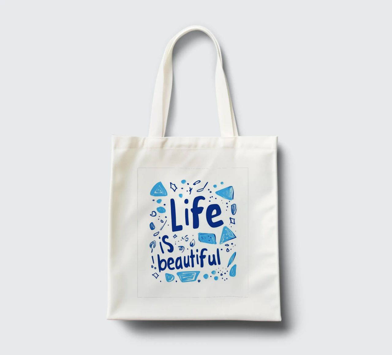 Life is beautiful tote bag by Art Typo Essentiel
