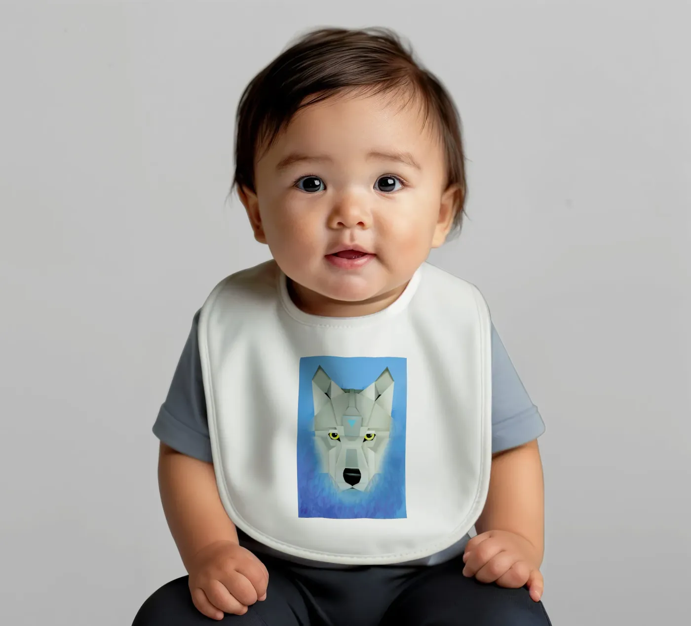 Wolf Babylätzchen von Maks.M