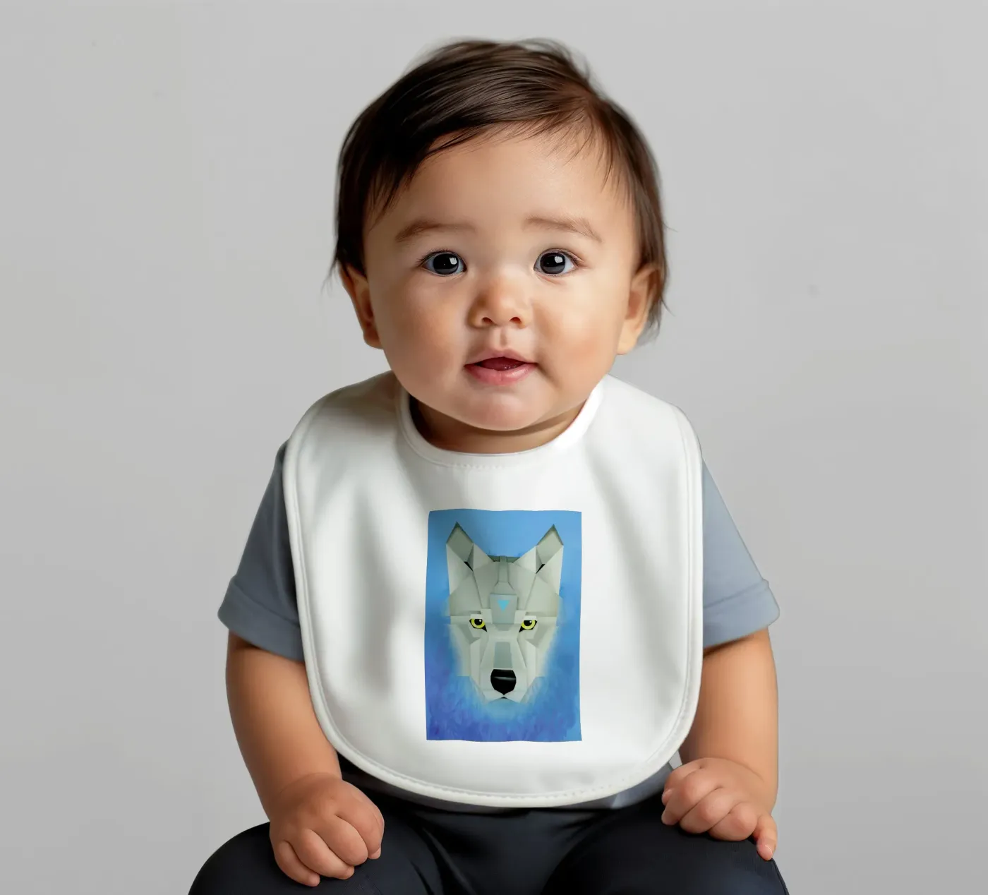 Wolf Babylätzchen von Maks.M