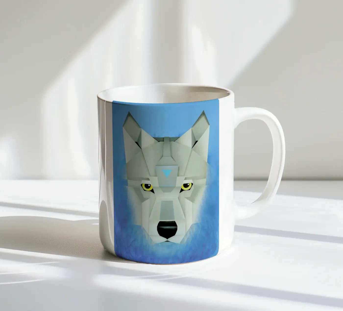 Wolf ceramic mug by Maks.M