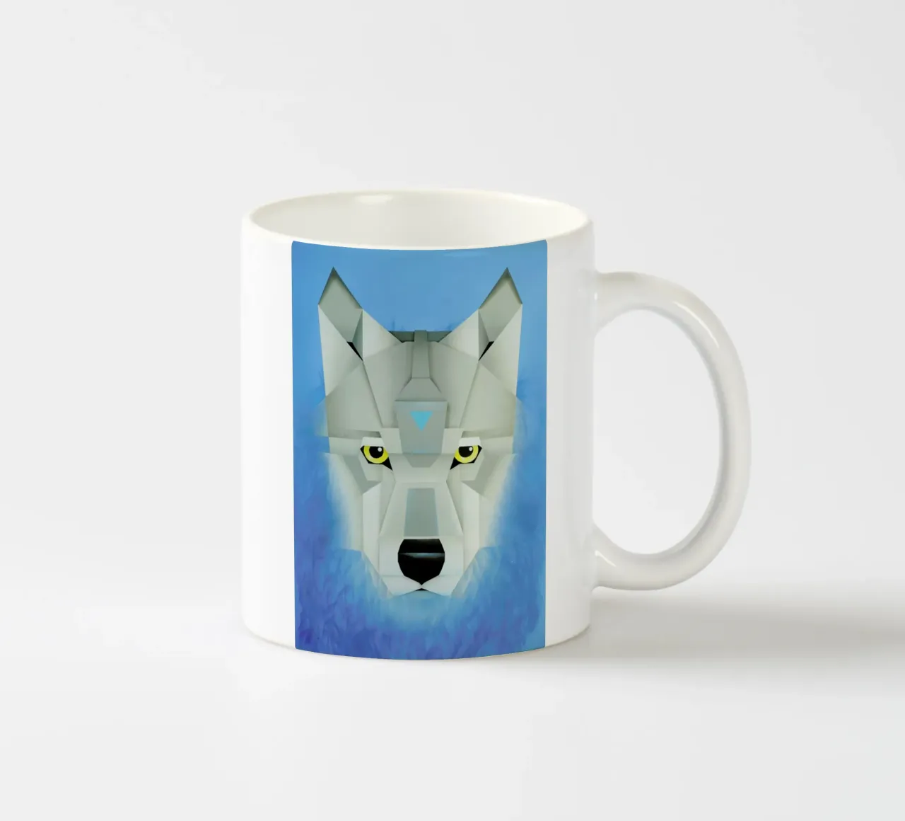 Wolf ceramic mug by Maks.M