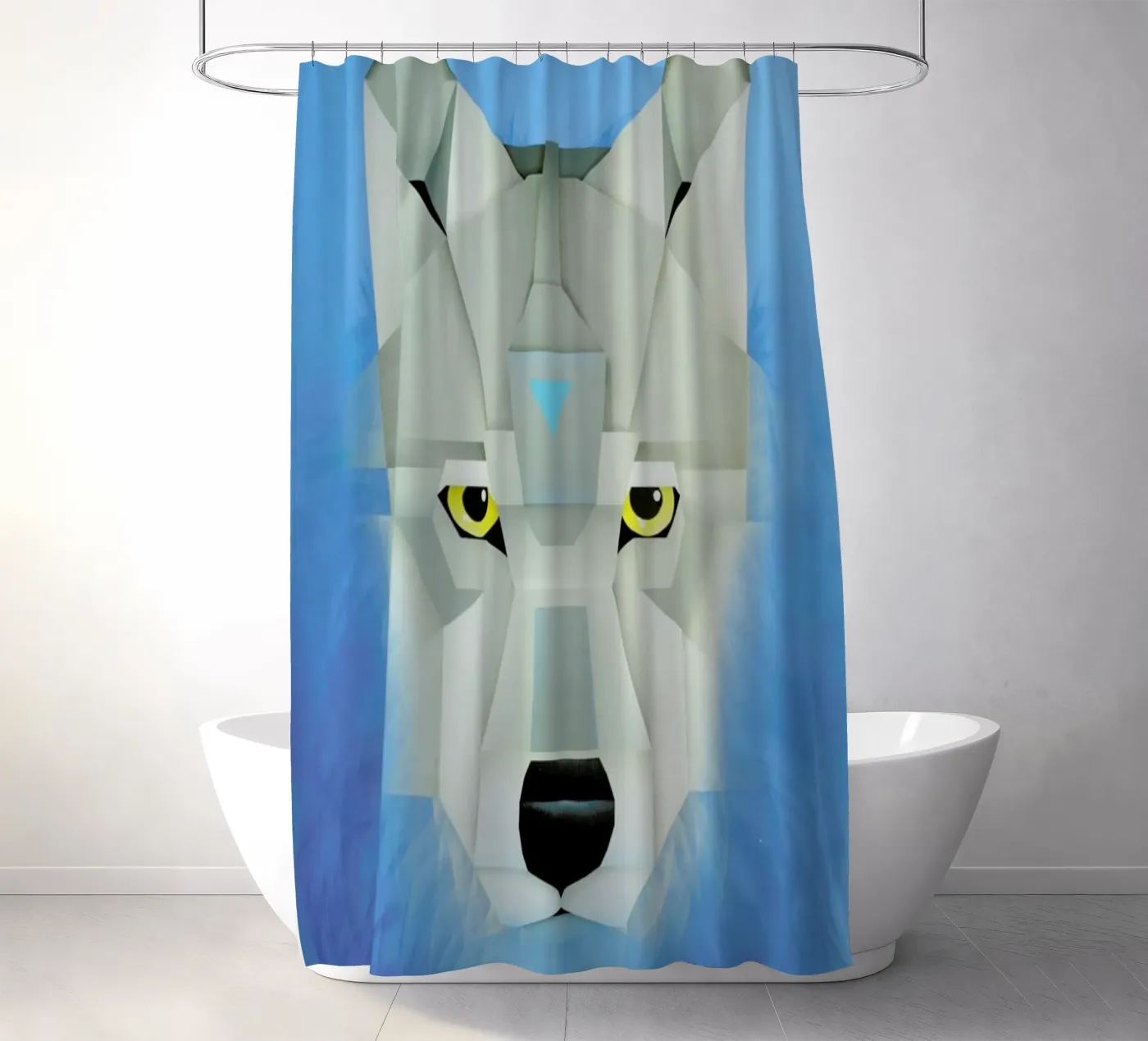 Wolf Duschvorhang von Maks.M