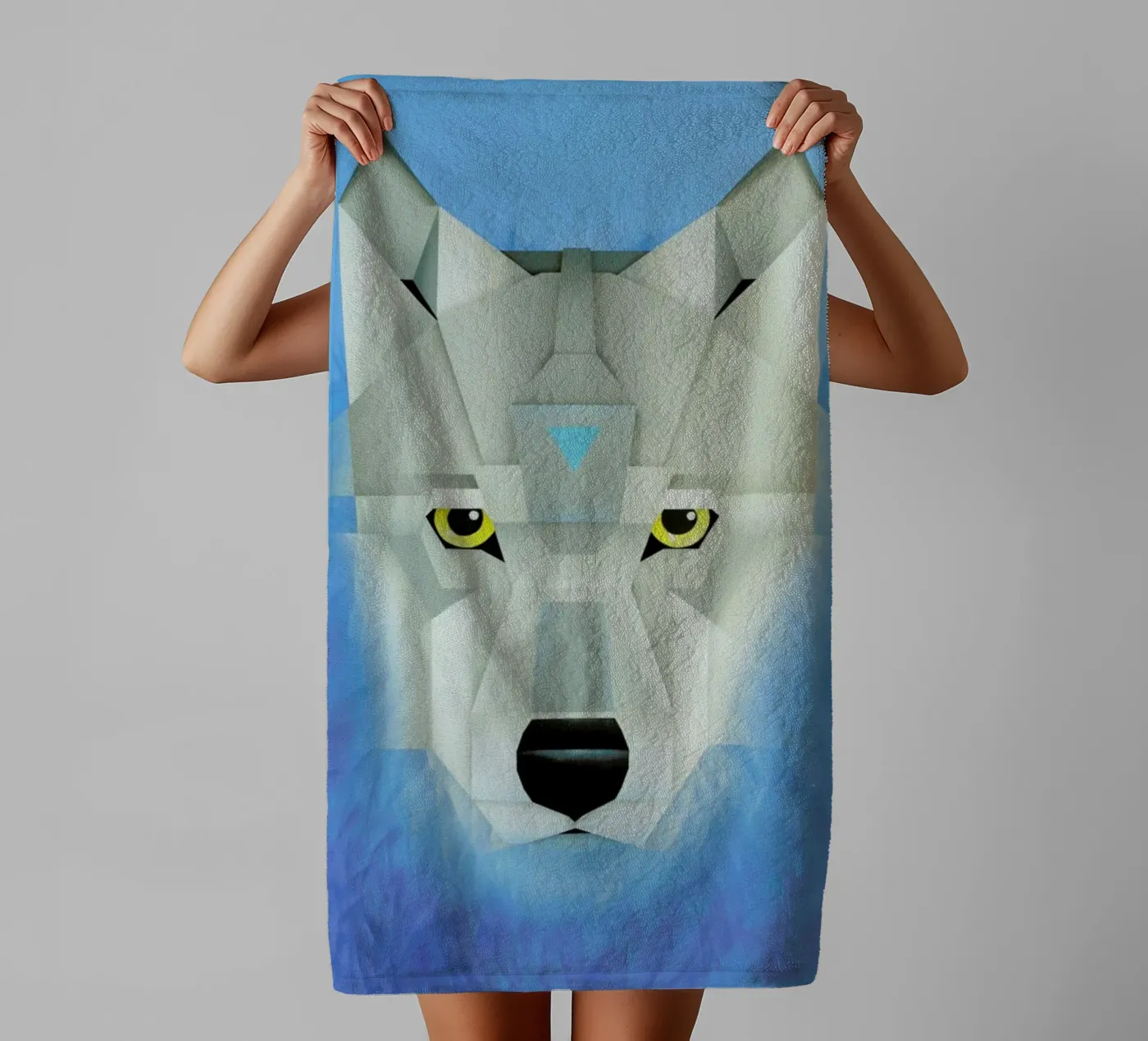 Wolf Handtuch von Maks.M