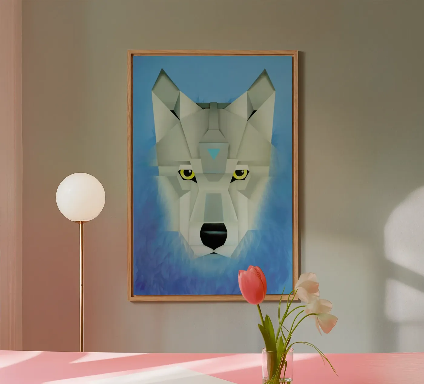 Wolf aluminium-dibond van Maks.M