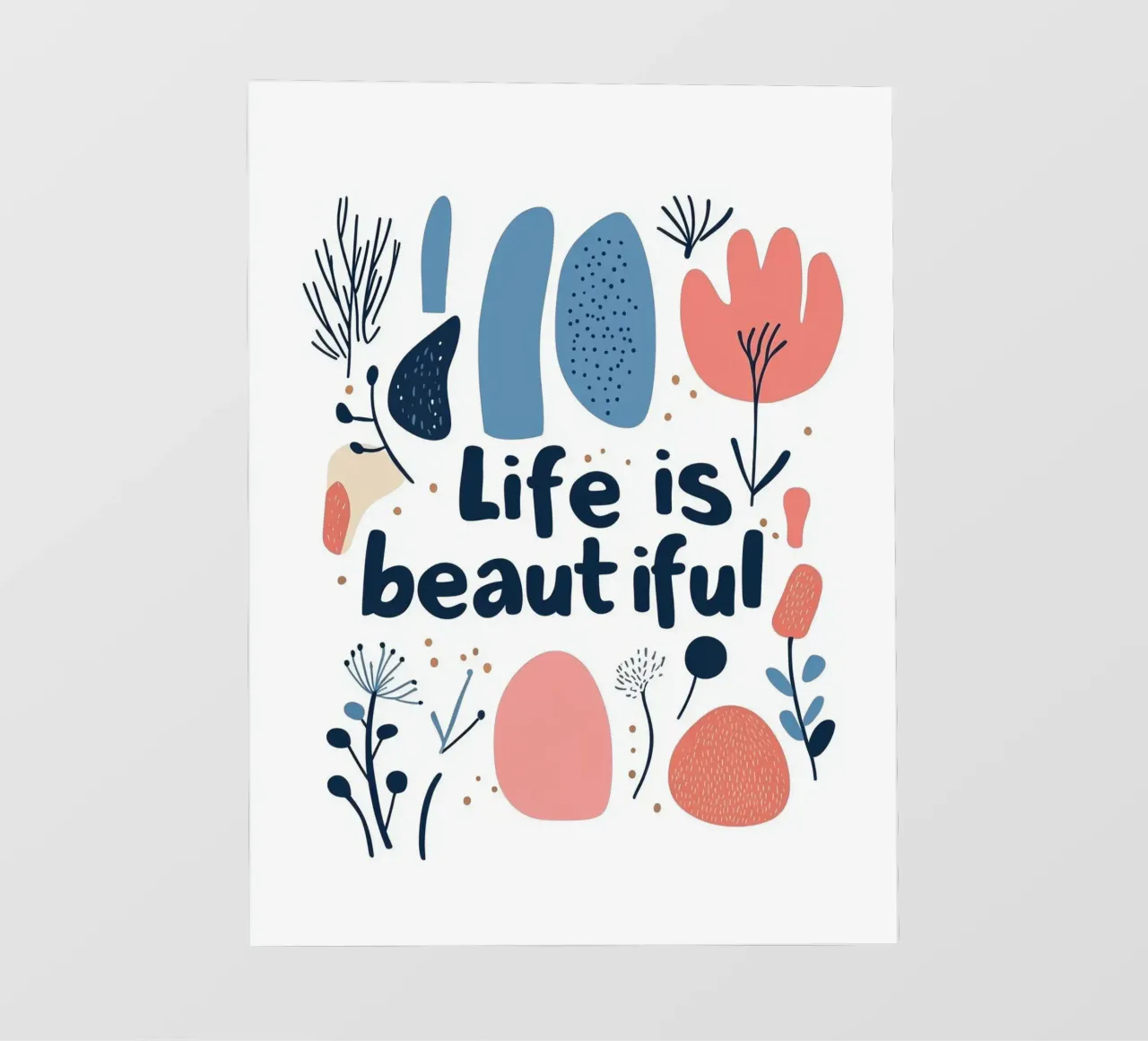 Life is beautiful - 2 pellicola backlit da Art Typo Essentiel