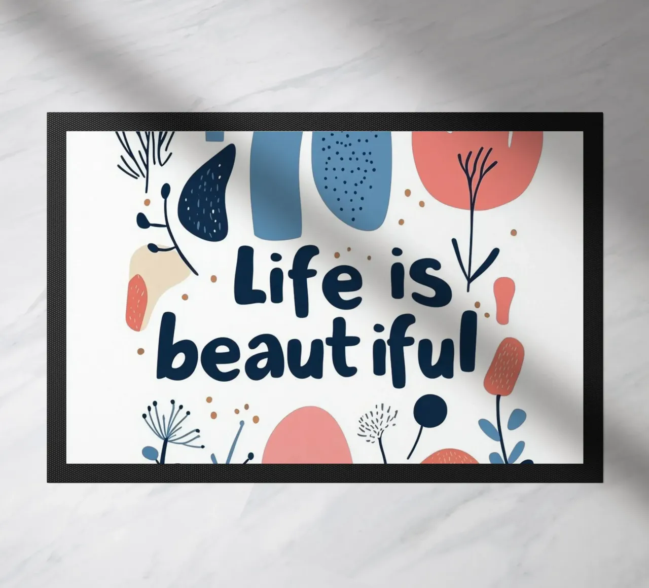 Life is beautiful - 2 zerbino da Art Typo Essentiel