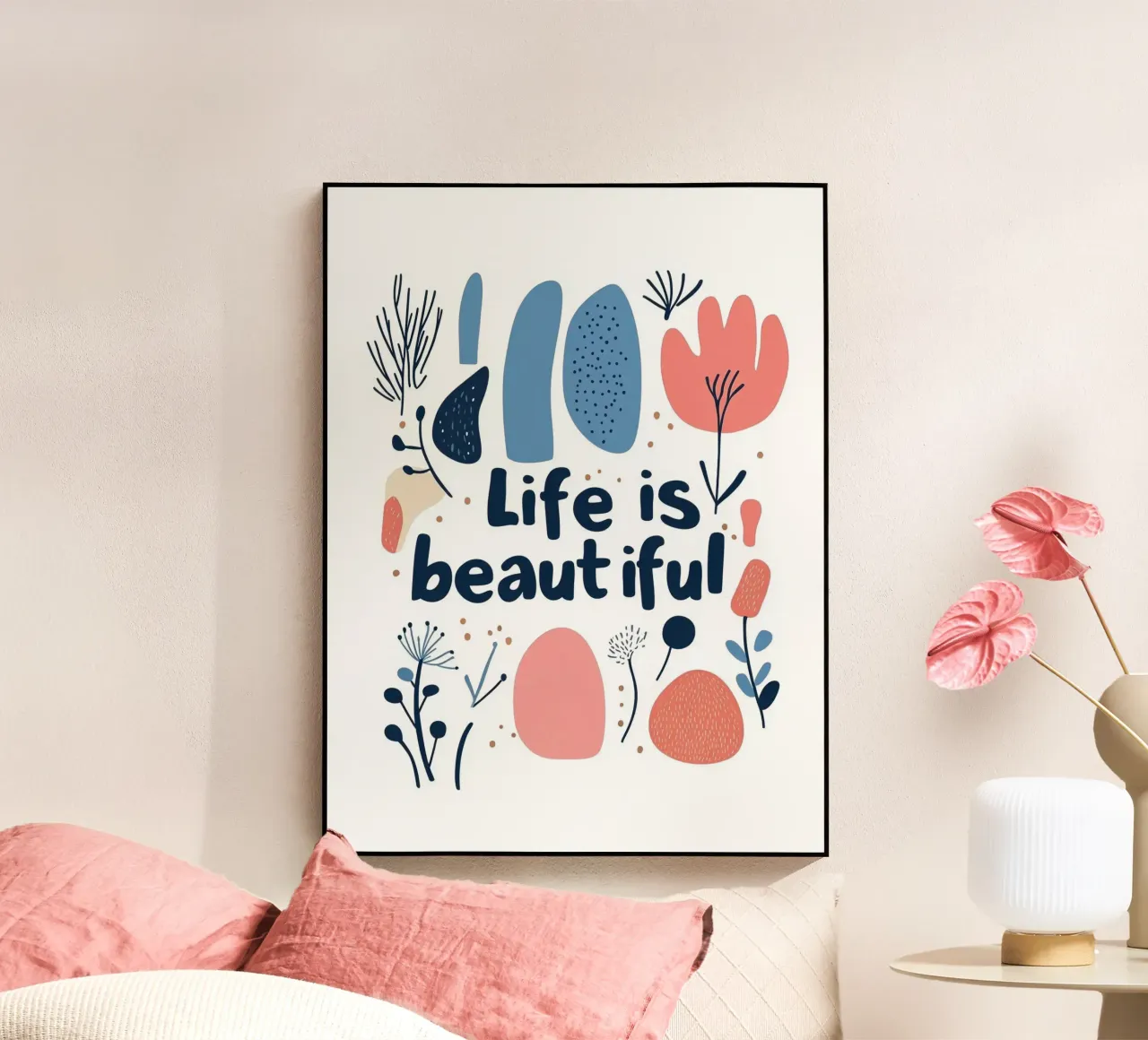 Life is beautiful - 2 plexiglass da Art Typo Essentiel