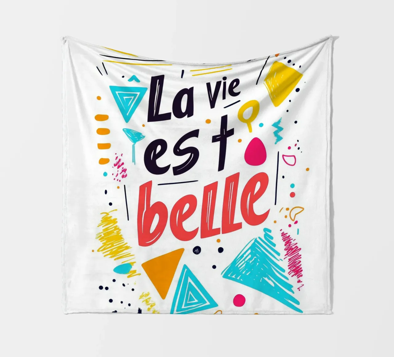 La vie est belle - 2 coperta in pile da Art Typo Essentiel