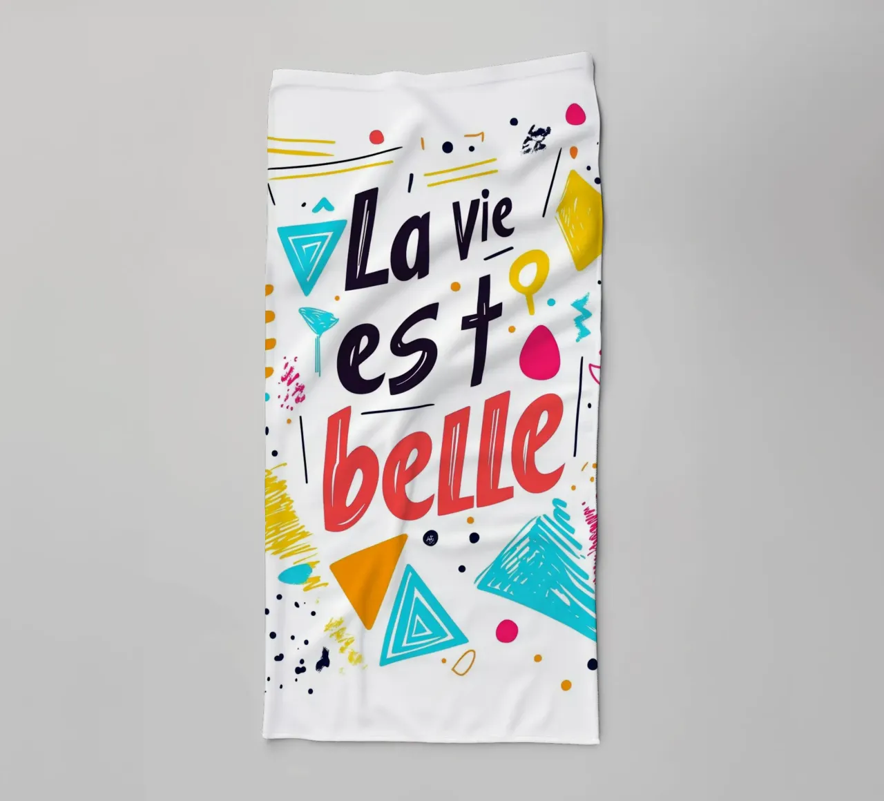 La vie est belle - 2 asciugamano da bagno da Art Typo Essentiel