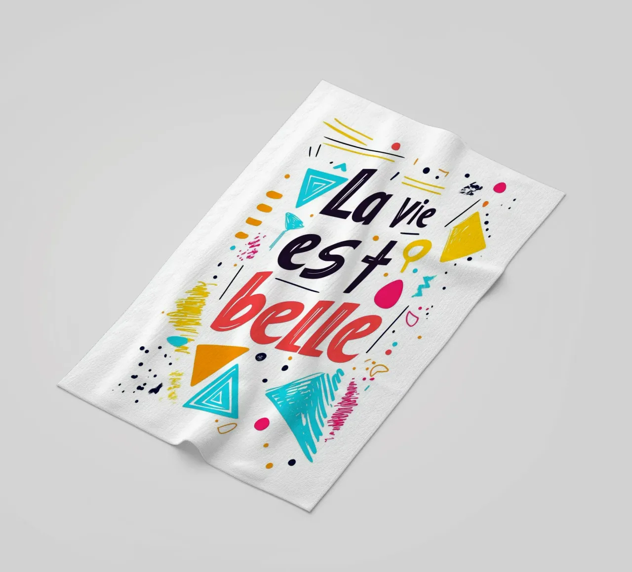 La vie est belle - 2 telo mare da Art Typo Essentiel