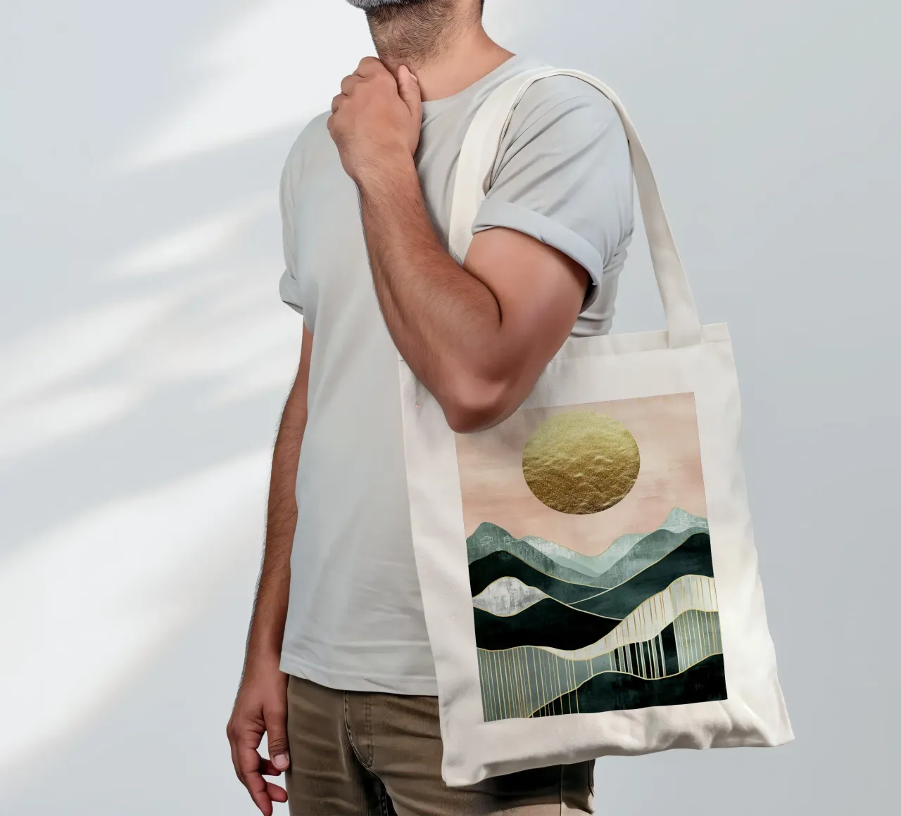 Sunlit Majesty borsa in juta da Niklas