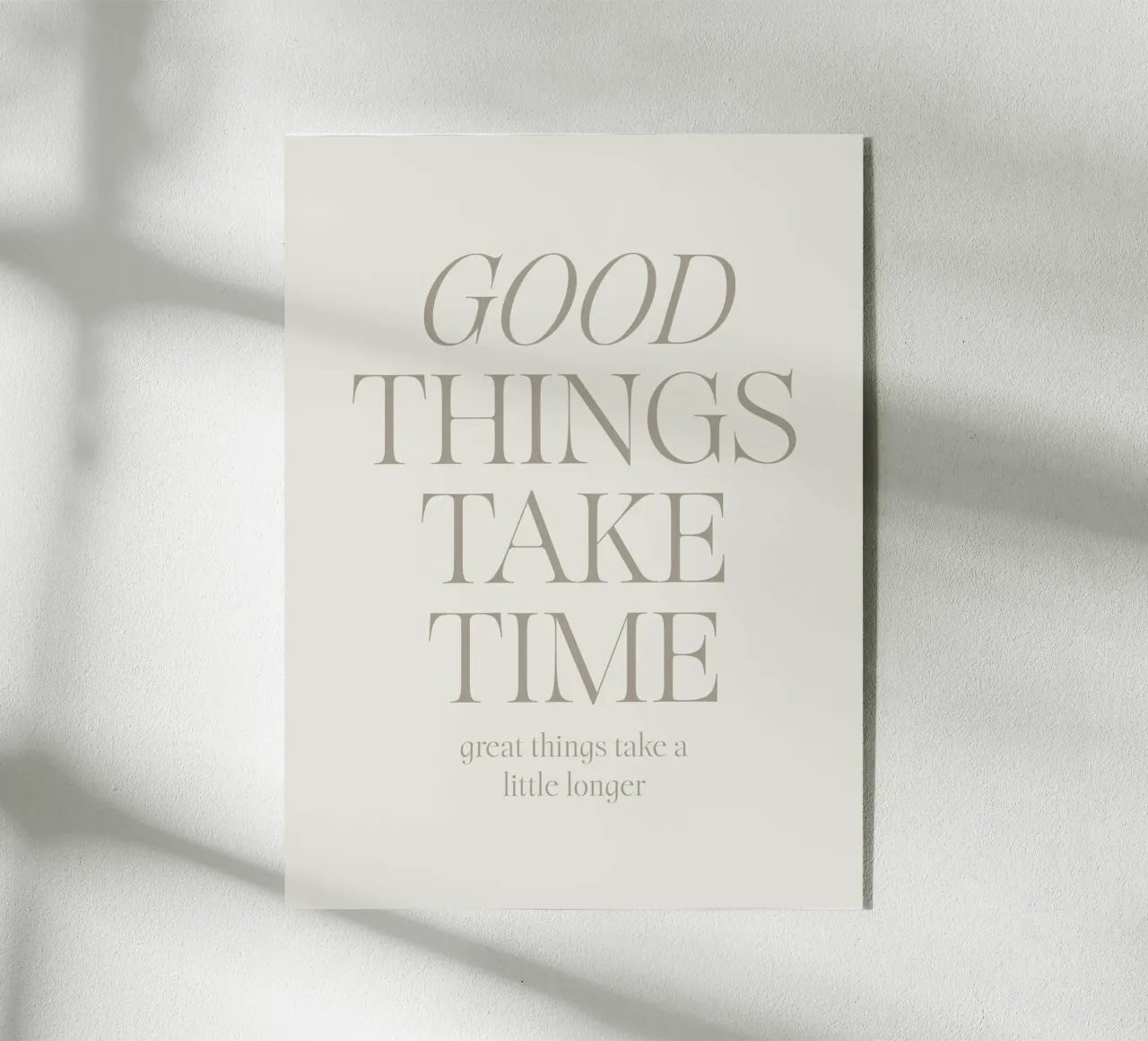 Good Things acrylic glass by lucky club