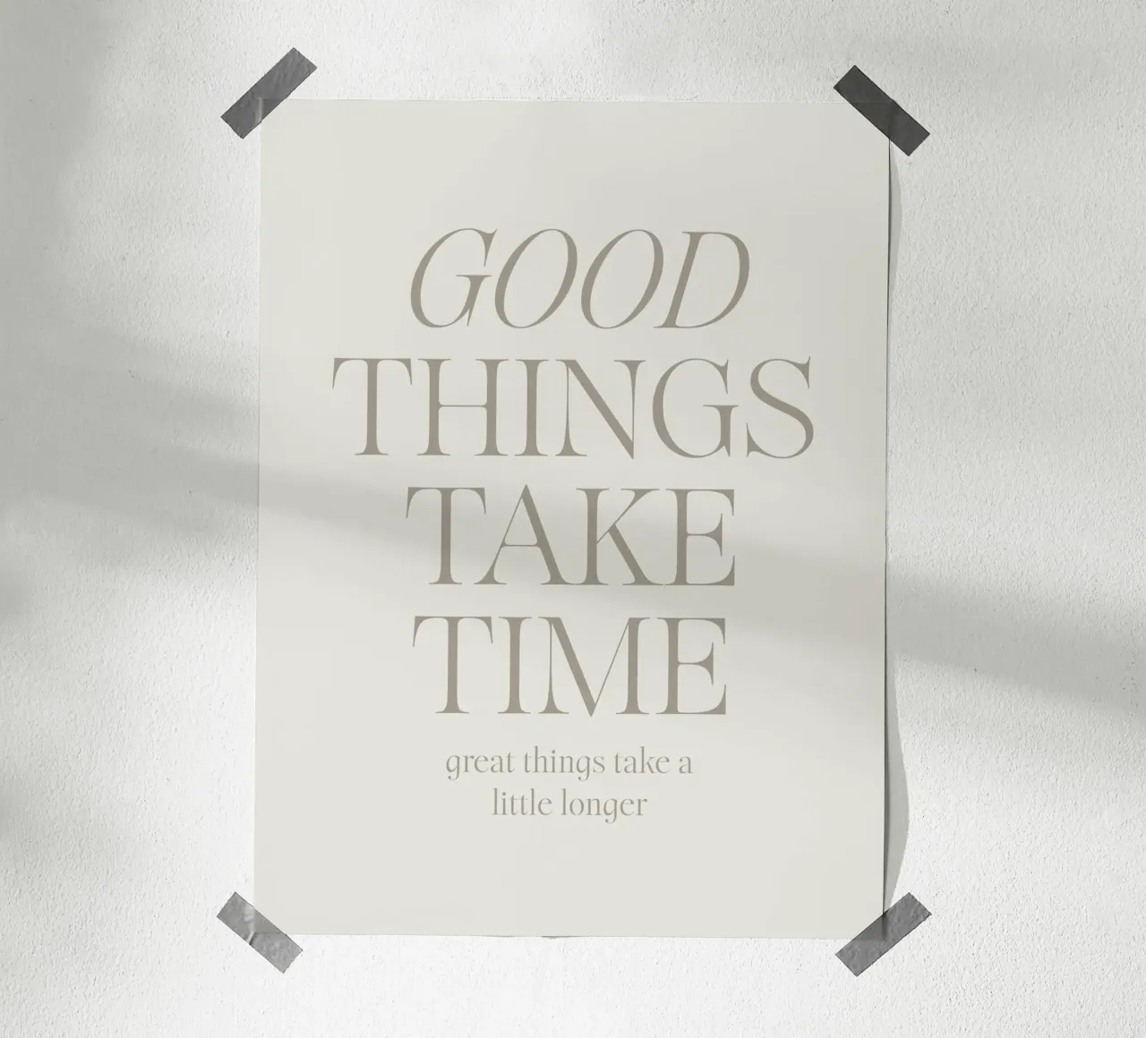 Good Things Poster mit Aluminium Rahmen von lucky club