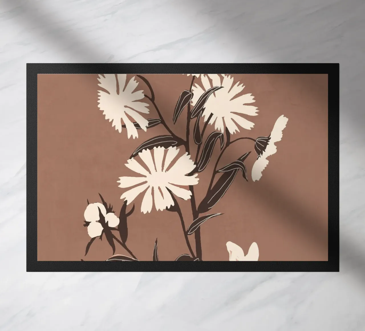 Fiori astratti 16 zerbino da ThingDesign