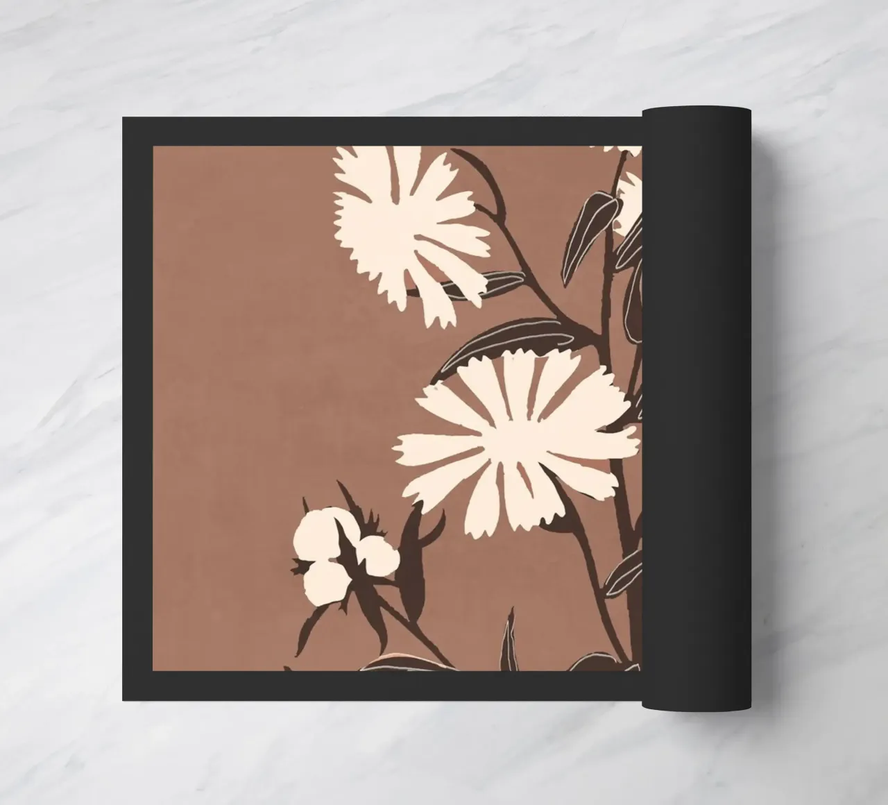 Fiori astratti 16 zerbino da ThingDesign