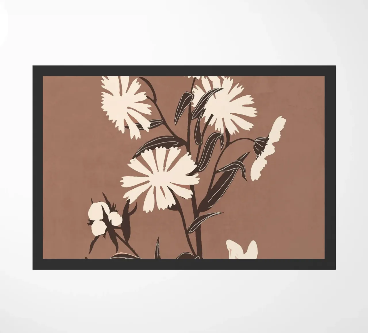 Fiori astratti 16 zerbino da ThingDesign