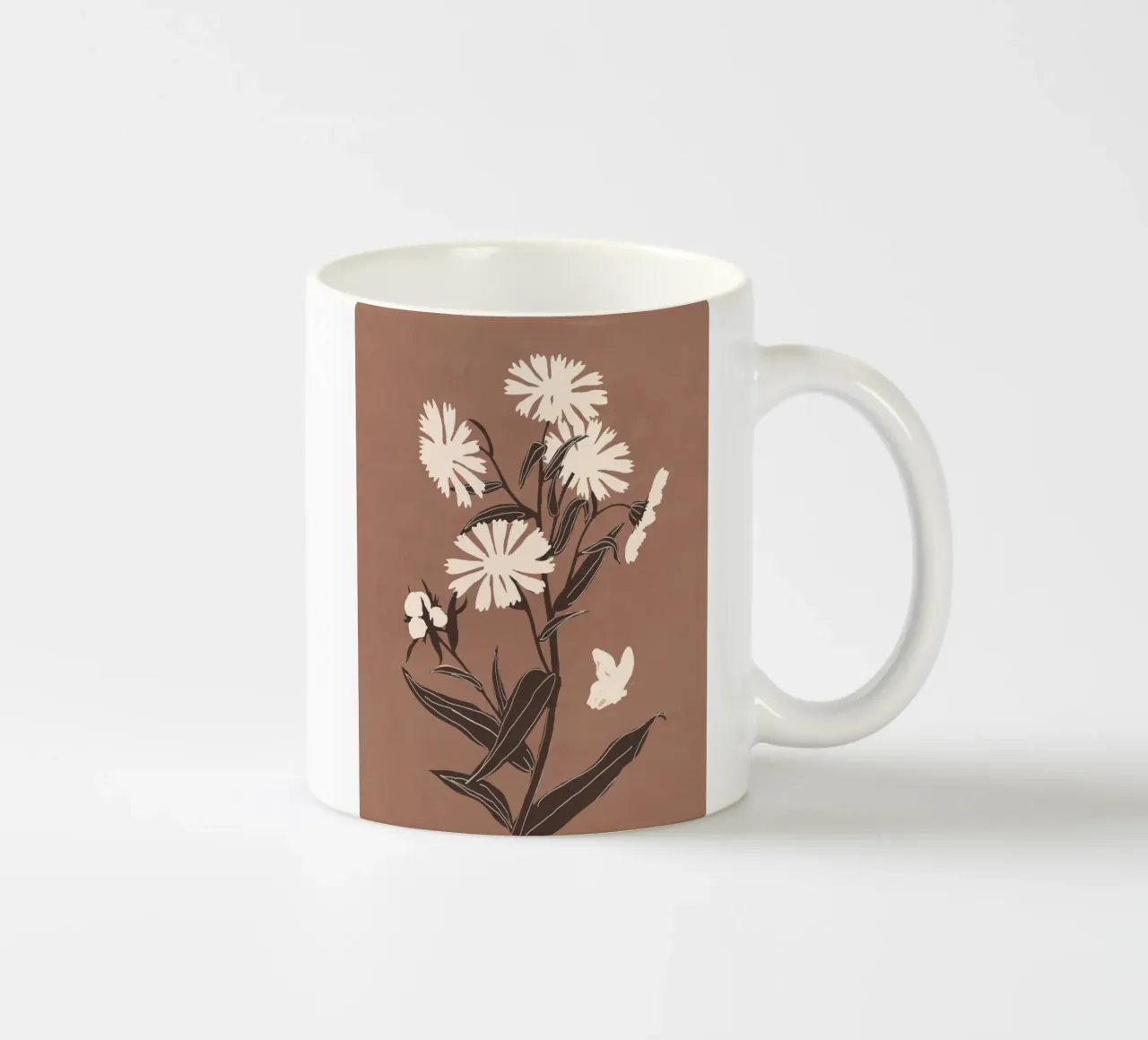 Fiori astratti 16 tazza in ceramica da ThingDesign