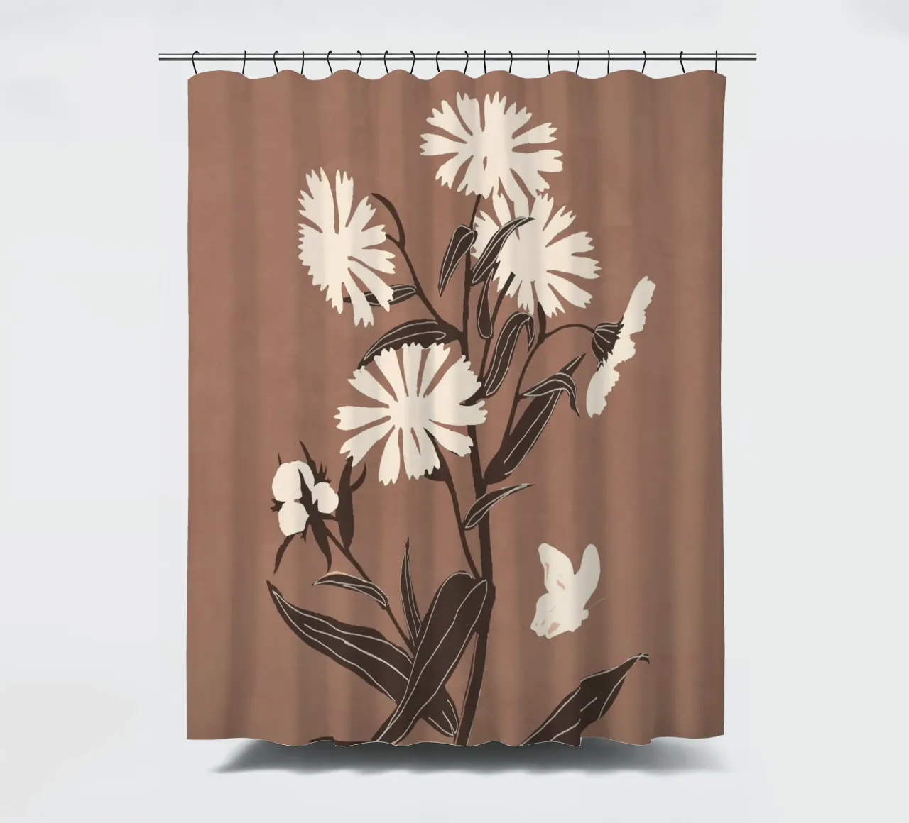 Fiori astratti 16 tenda da doccia da ThingDesign