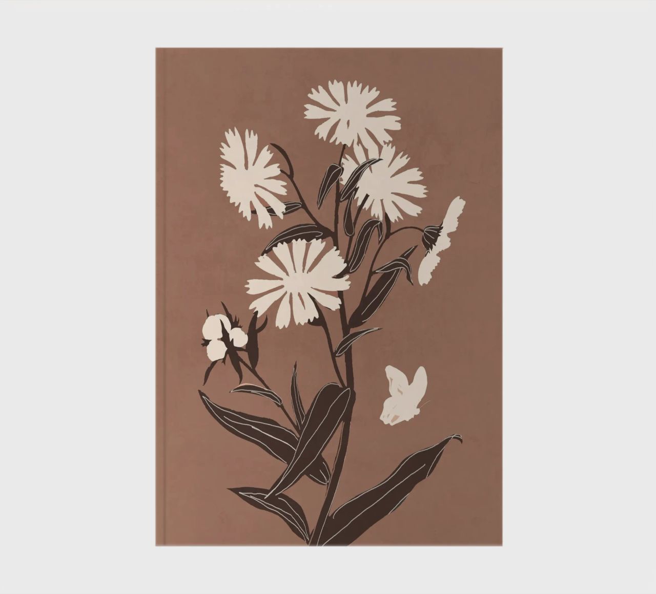 Abstrakte Blumen 16 Notizbuch von ThingDesign