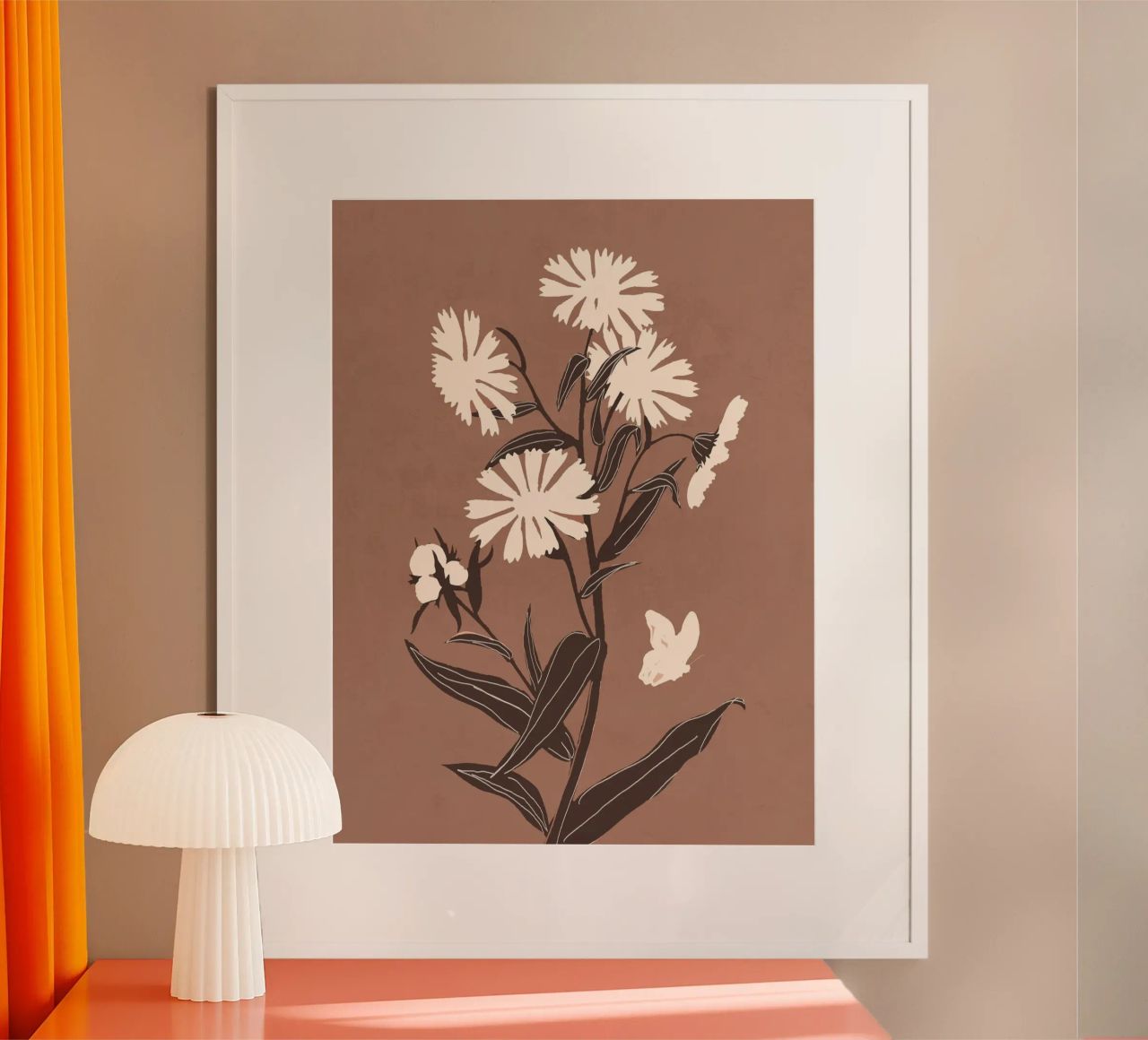 Abstrakte Blumen 16 Poster von ThingDesign